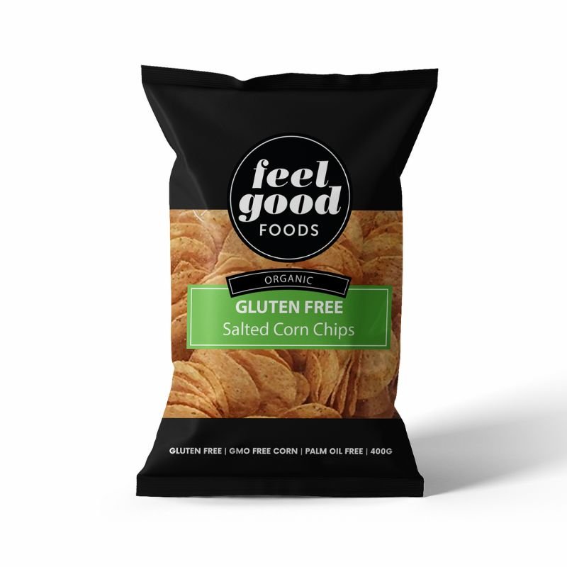Feel Good Foods Organic Corn Chips Gluten Free Salted 400g Miss Spelt